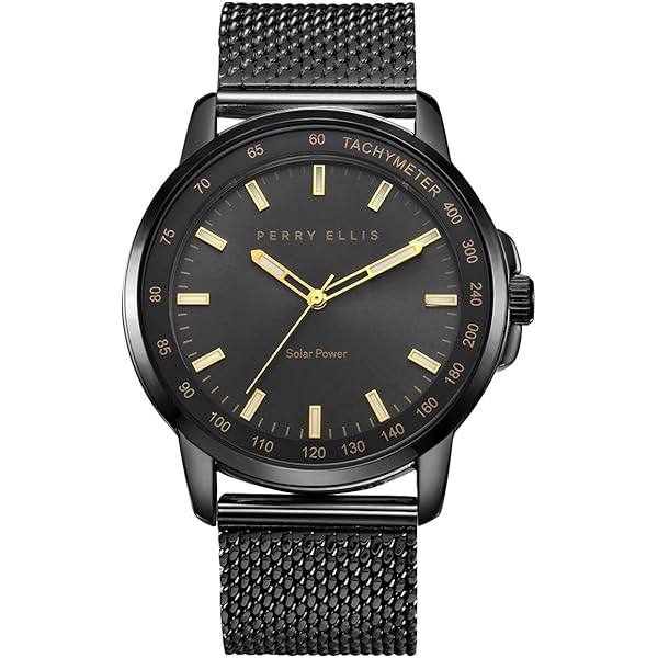 Amazon.com: Perry Ellis Solar Powered Mens Watch | Vegan Leather